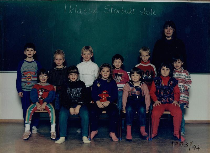 1. klasse  Storbukt skole 1993 - 1994
